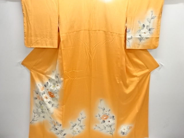 JAPANESE KIMONO / HOMONGI / EMBROIDERY / BRANCH FLOWER